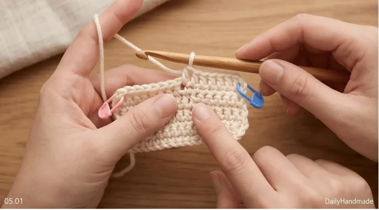 Mic – Cro – LT05 – 1.7. How to Identify the First and Last Stitch in a Crochet Row