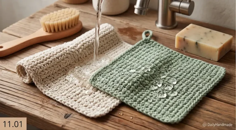 Mic – Cro – LT11 – 1.7 Cotton vs Acrylic for Crochet Dishcloths: The Scrub Test