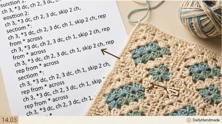 Mic – Cro – LT14 – 3.10 Crochet Pattern Repeats Asterisk Meaning: Never Miss a Row