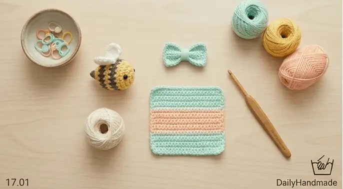 Mic – Cro – LT17 – 1.7 Easy Single Crochet Only Projects for Beginners: Start Small