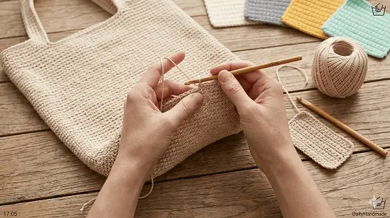 Mic – Cro – LT17 – 5.7 Easy Single Crochet Bag for Beginners: Fashion Meets Function