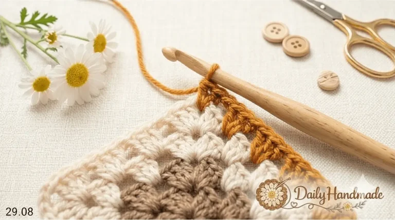 Mic – Cro – LT29 – 8.10 How to Join Crochet Squares at Corners: No-Hole Assembly