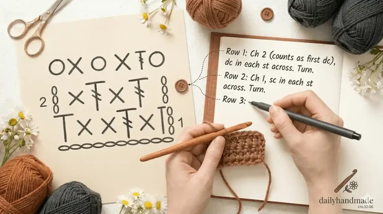 Mic – Cro – LT32 – 6.10 How to Convert Crochet Charts to Written Instructions: Step-by-Step